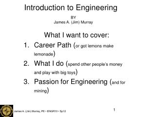 Introduction to Engineering