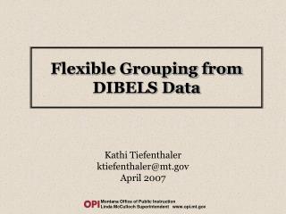 Flexible Grouping from DIBELS Data