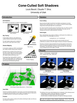 Cone-Culled Soft Shadows Louis Bavoil, Claudio T. Silva University of Utah