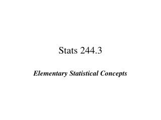 Stats 244.3