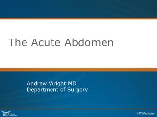 The Acute Abdomen