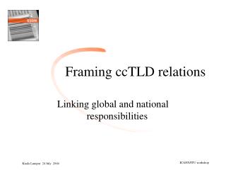 Framing ccTLD relations