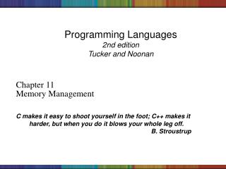 Programming Languages 2nd edition Tucker and Noonan