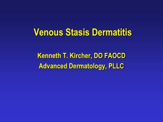 Venous Stasis Dermatitis