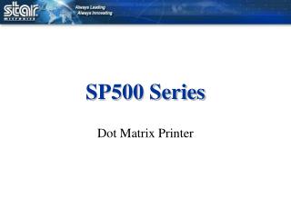 SP500 Series