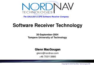 Software Receiver Technology