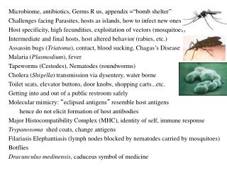 Microbiome, antibiotics, Germs R us, appendix = “ bomb shelter ”