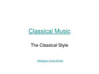 Classical Music