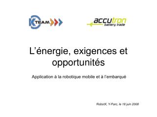 L’énergie, exigences et opportunités