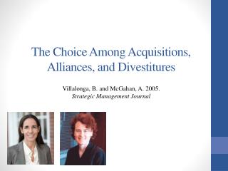The Choice Among Acquisitions, Alliances, and Divestitures