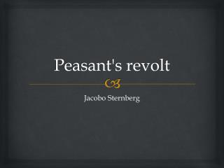 Peasant's revolt