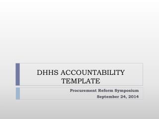 DHHS ACCOUNTABILITY TEMPLATE