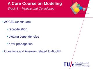 A Core Course on Modeling