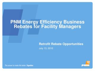 PNM Energy Efficiency Business Rebates for Facility Managers