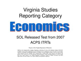 Virginia Studies Reporting Category