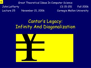 Cantor’s Legacy: Infinity And Diagonalization