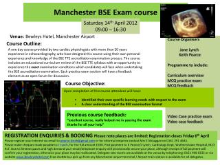 Manchester BSE Exam course