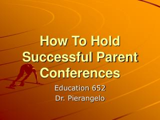 How To Hold Successful Parent Conferences