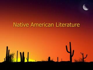 Native American Literature