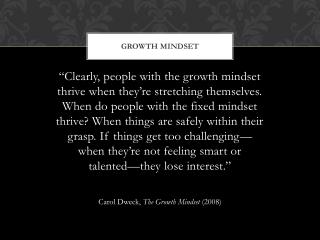 Growth Mindset