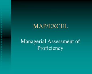 MAP/EXCEL