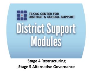 Stage 4 Restructuring Stage 5 Alternative Governance