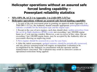 NPA OPS-38, ACJ-1 to Appendix 1 to JAR-OPS 3.517(a)