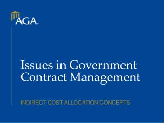 Issues in Government Contract Management