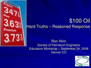 $100 Oil Hard Truths – Reasoned Response