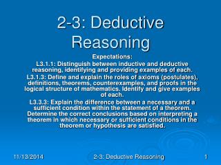 2-3: Deductive Reasoning