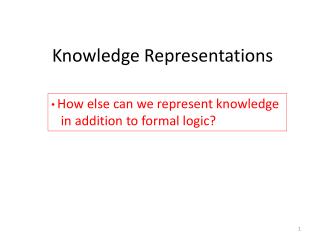 Knowledge Representations
