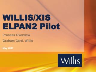 WILLIS/XIS ELPAN2 Pilot