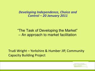 “The Task of Developing the Market” – An approach to market facilitation