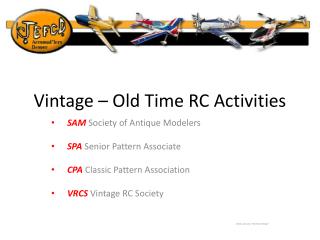 Vintage – Old Time RC Activities
