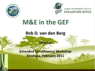 M&amp;E in the GEF