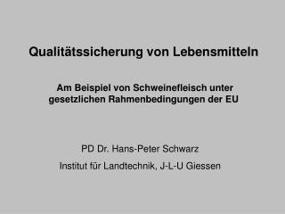 Qualitätssicherung von Lebensmitteln