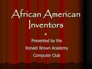 African American Inventors