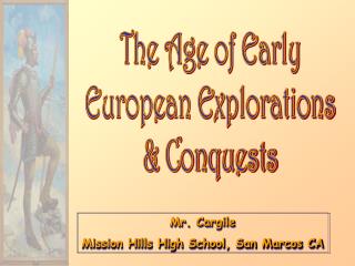 Mr. Cargile Mission Hills High School, San Marcos CA