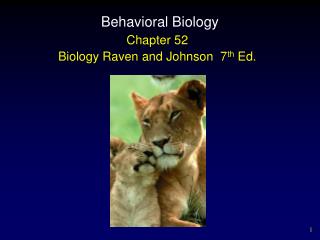 Behavioral Biology