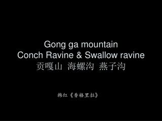 Gong ga mountain Conch Ravine &amp; Swallow ravine 贡嘎山 海螺沟 燕子沟