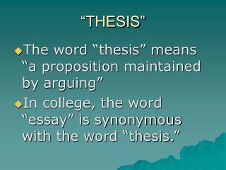 “THESIS”