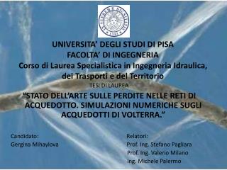 TESI DI LAUREA