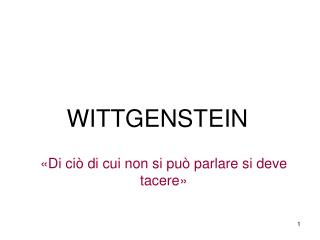 WITTGENSTEIN