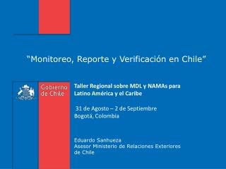 “Monitoreo, Reporte y Verificación en Chile”