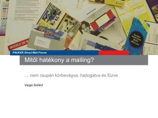 Mitől hatékony a mailing?