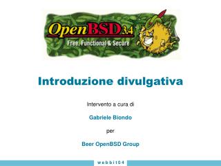 Introduzione divulgativa