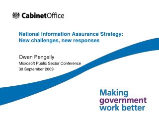 National Information Assurance Strategy: New challenges, new responses