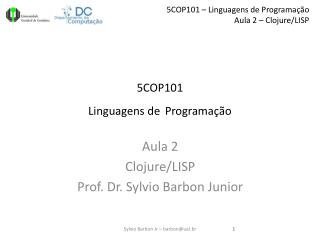 5COP101 Linguagens de Programação