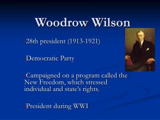 Woodrow Wilson