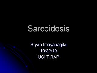 Sarcoidosis